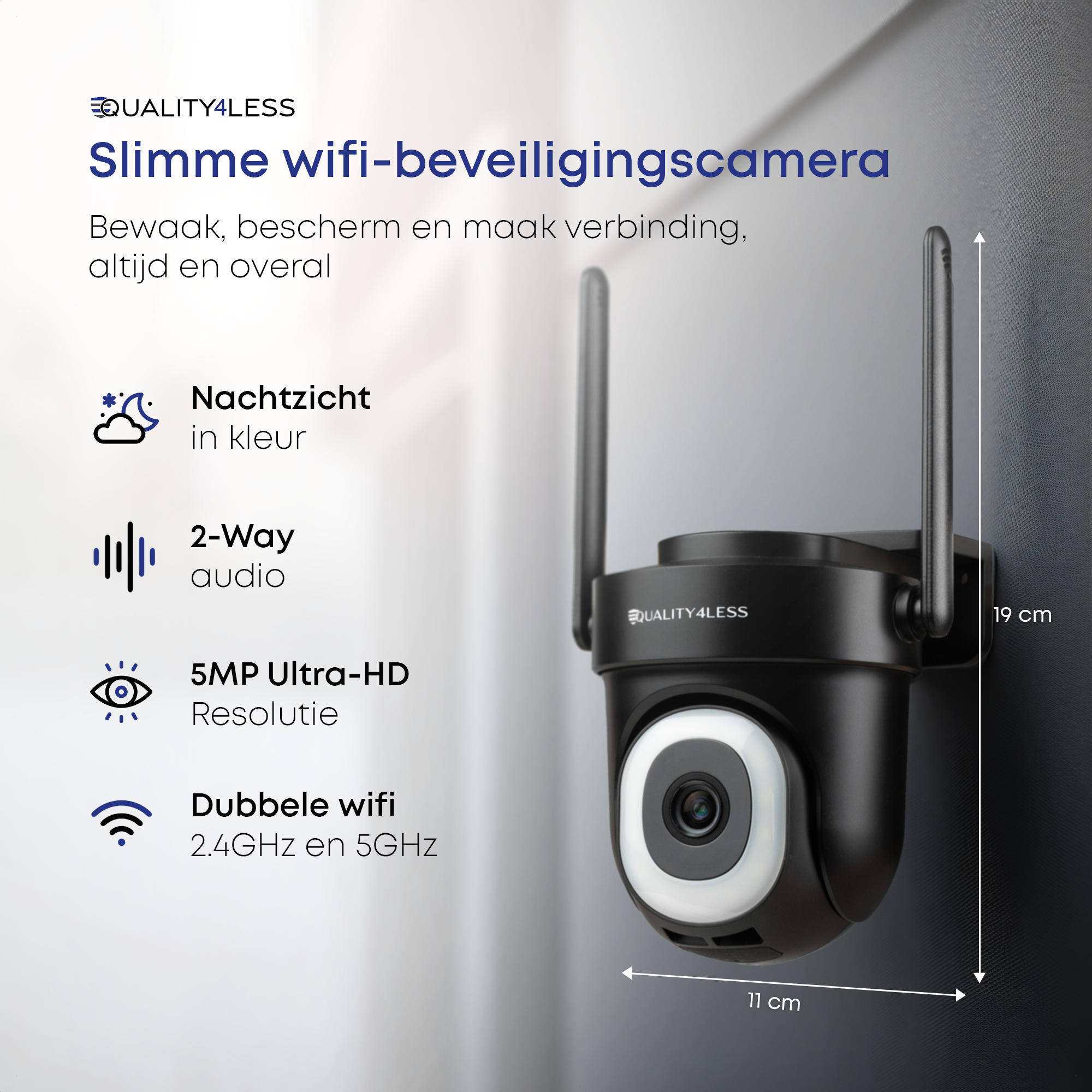 Beveiligingscamera 3K Ultra HD