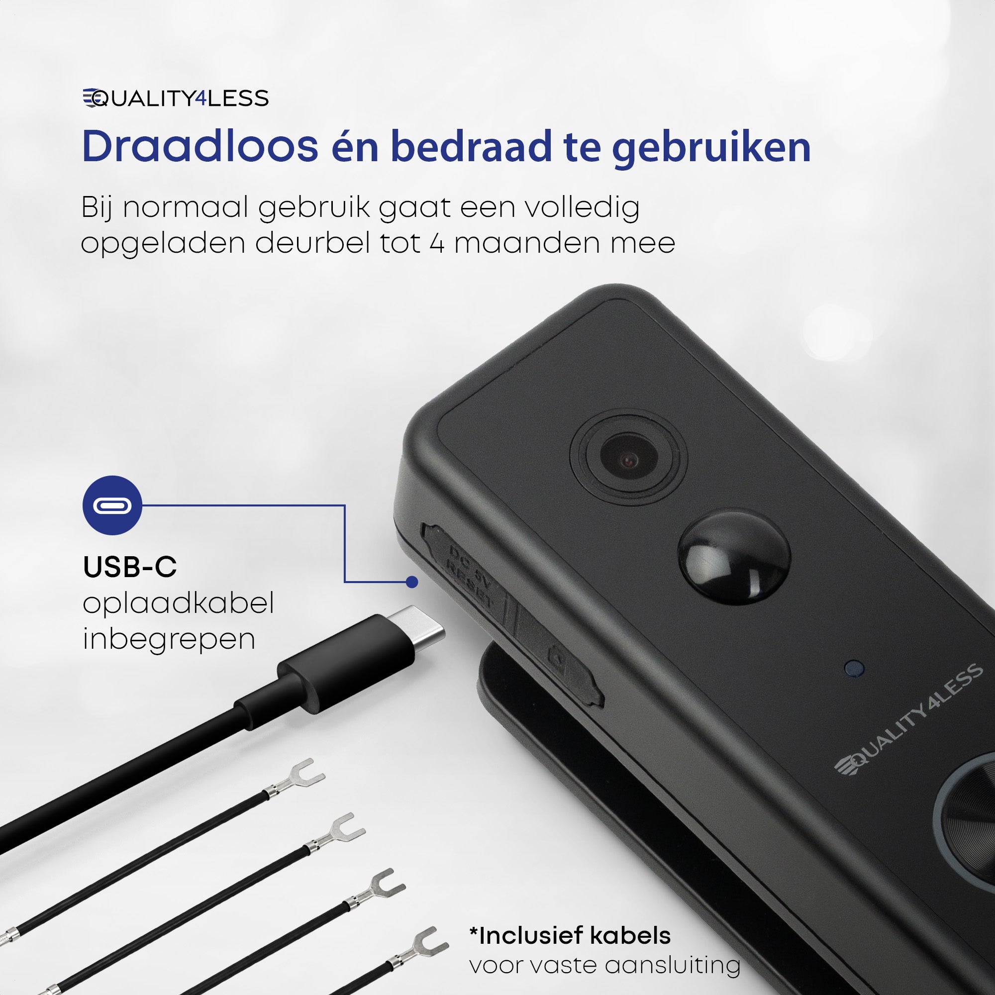 Quality4Less J13 Plus — Duo Camera videodeurbel set