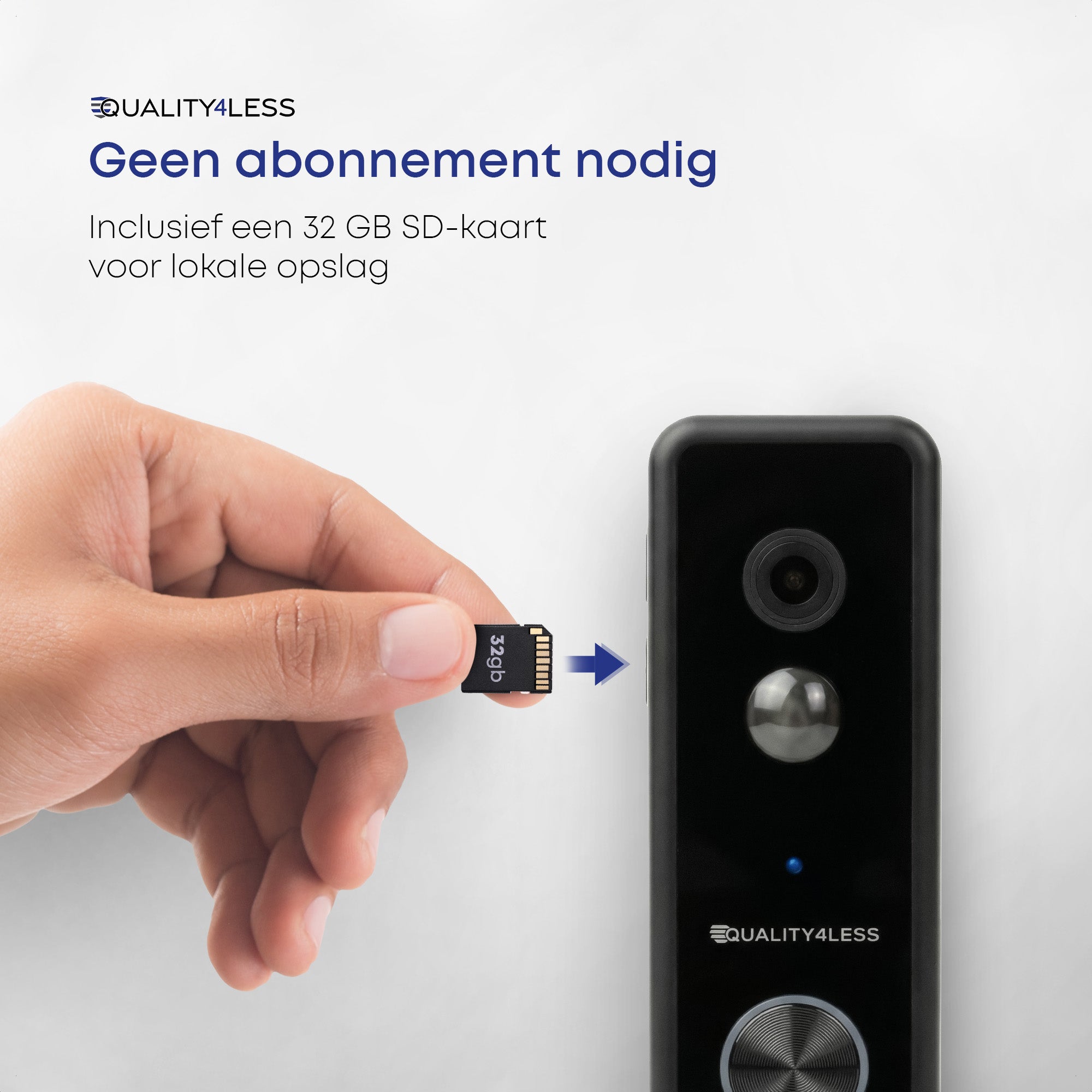 Quality4Less J13 Plus — Duo Camera videodeurbel set