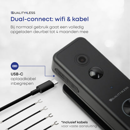 Quality4Less J13 Plus — Beveiligingsbundel (deurbel + camera)
