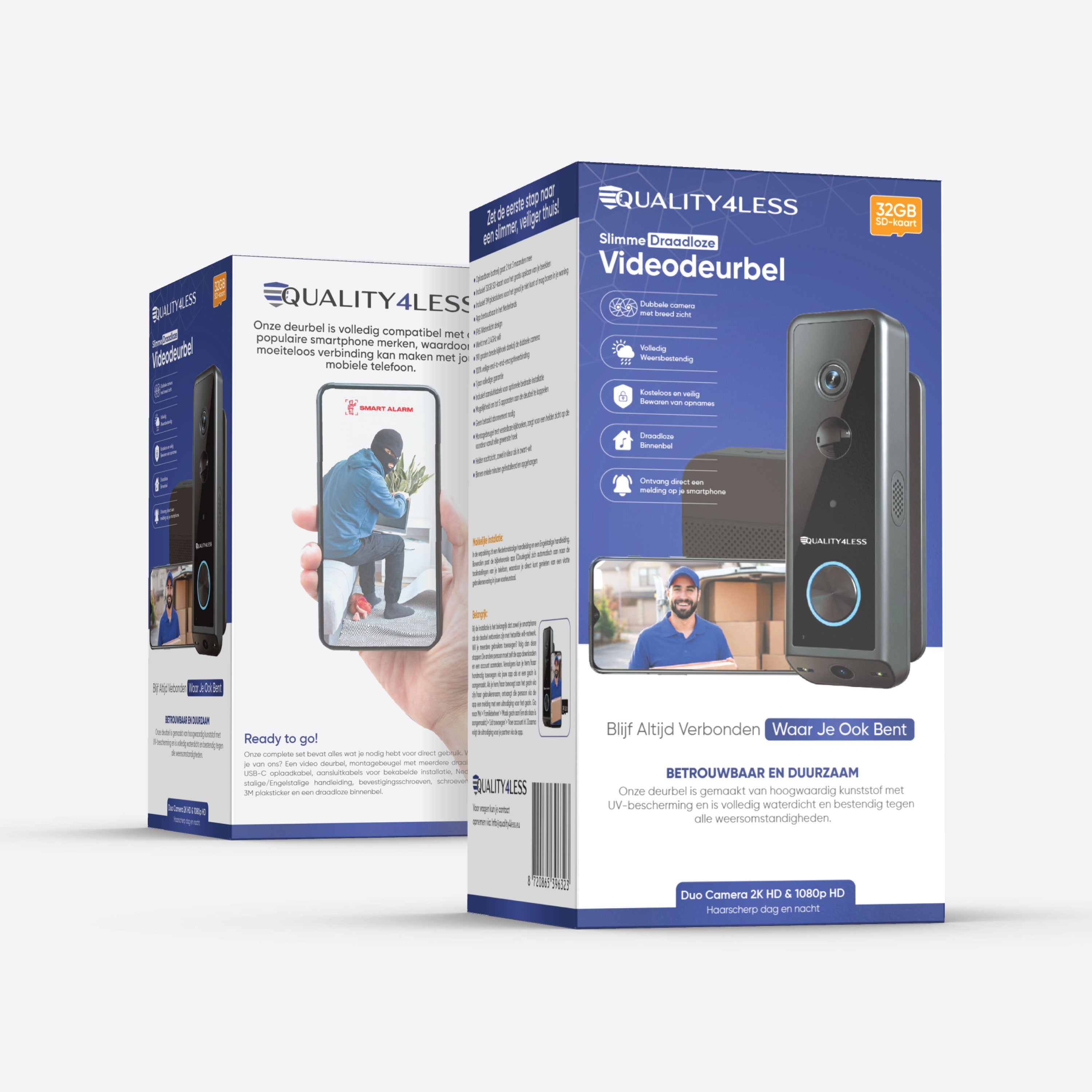Quality4Less J13 Plus — Duo Camera videodeurbel set