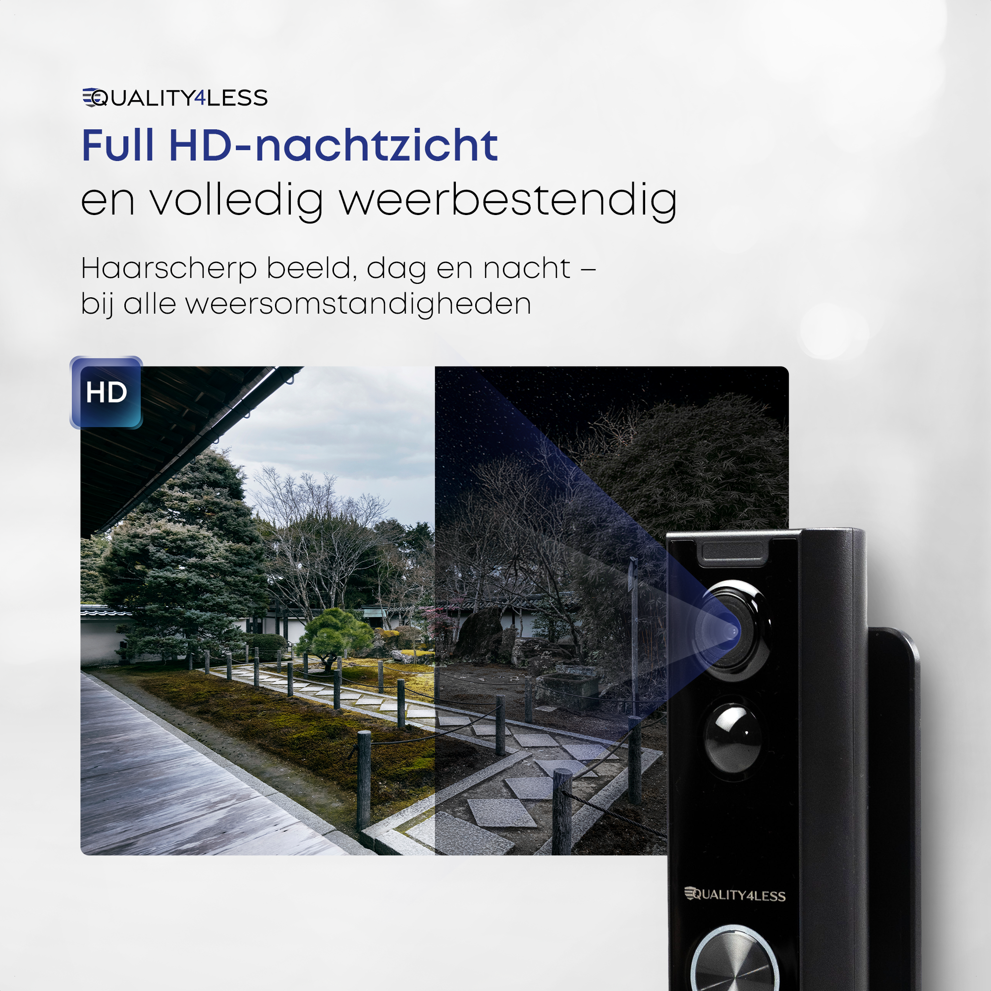 Slimme draadloze videodeurbel met camera