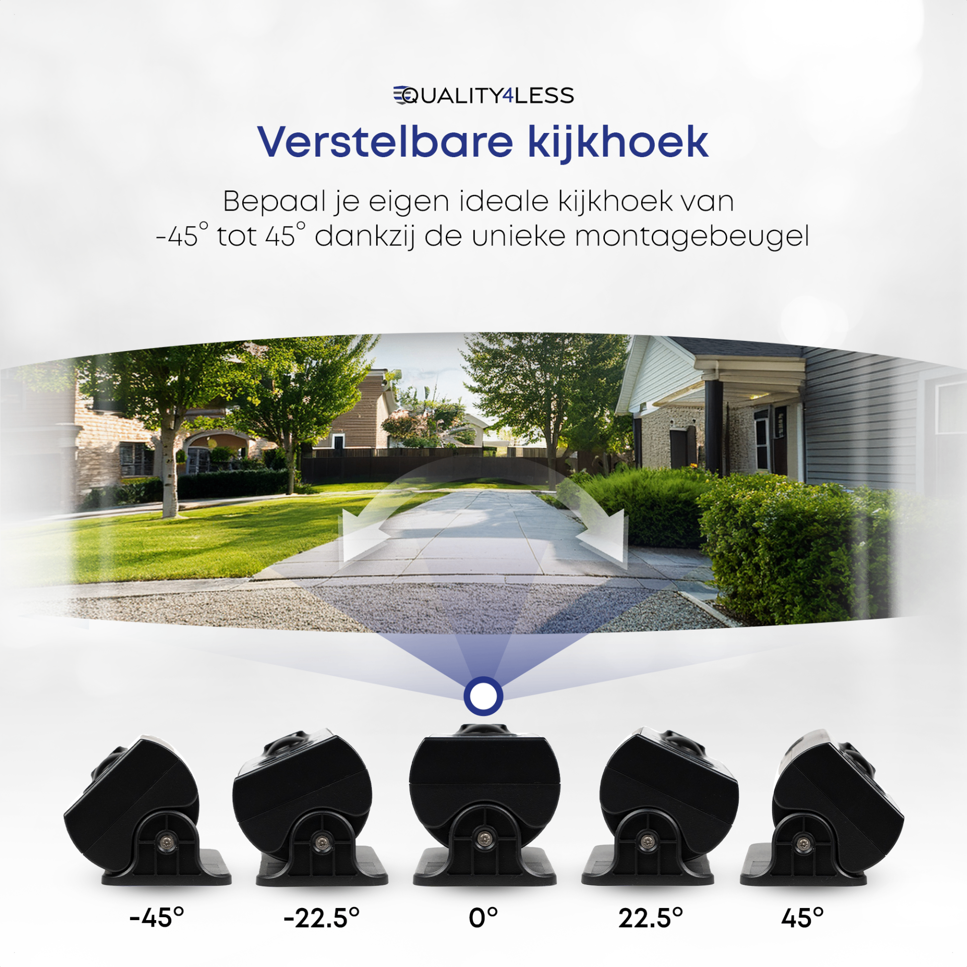 Quality4Less Videodeurbel set — met gong & 32GB SD